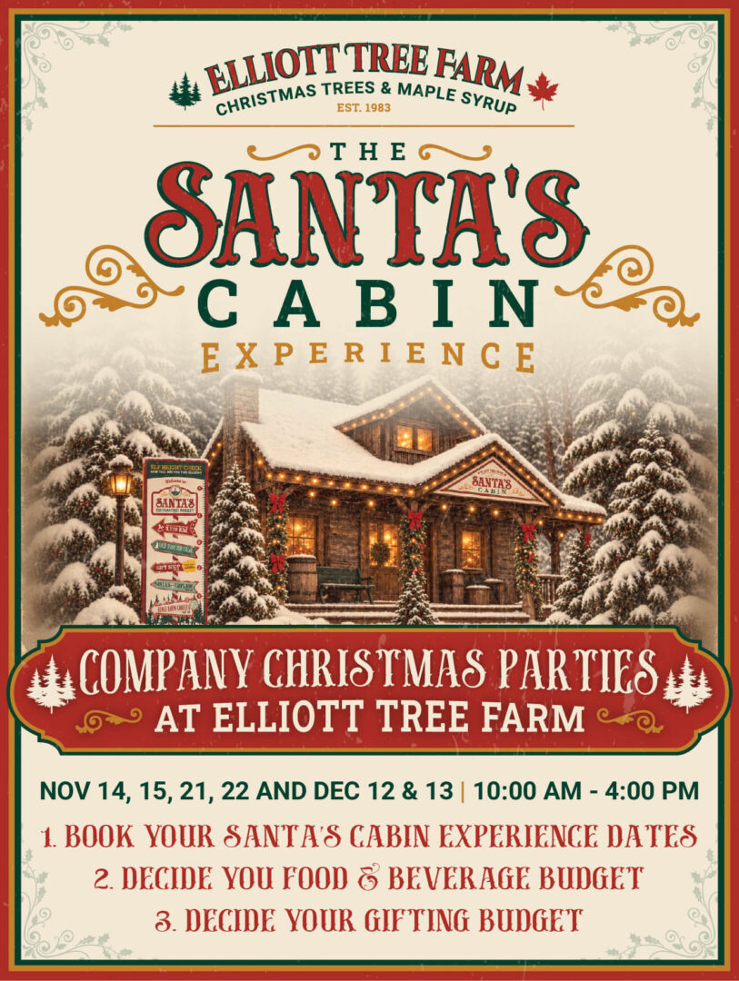 santas cabin experience for company christmas parties